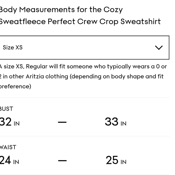 NWT Aritzia Cozy Sweatfleece Perfect Crop Sweatshirt - Picture 8 of 8